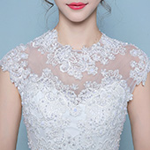 蜜之姻 韩式修身一字肩婚纱礼服