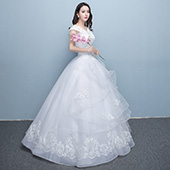 蜜之姻 显瘦齐地婚纱礼服