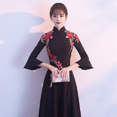 都姿 秋冬季端庄大气礼服